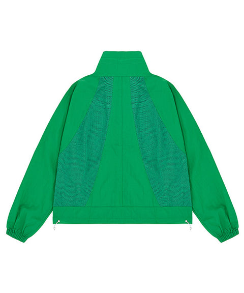 CHUCUCHU Mesh Raglan Jacket - Green