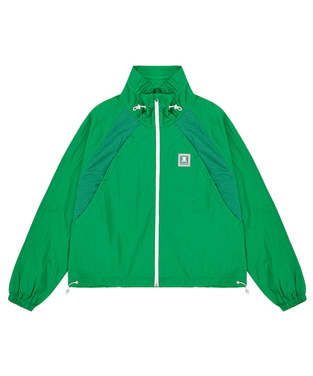 CHUCUCHU Mesh Raglan Jacket - Green