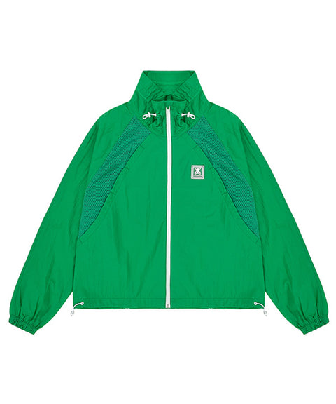 CHUCUCHU Mesh Raglan Jacket - Green