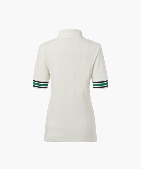 KUME STUDIO Women Perfect Player Polo Shirt - Ivory