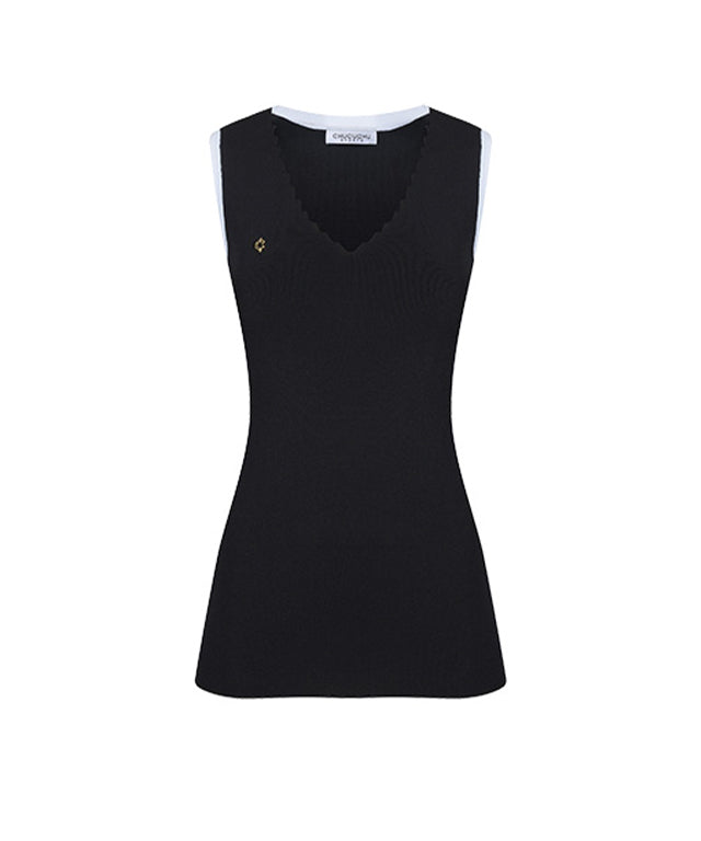 CHUCUCHU Women's Point Cool Knit - Black