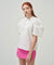 KANDINI Polo Shirts with Balloon Puff sleeves - Ivory
