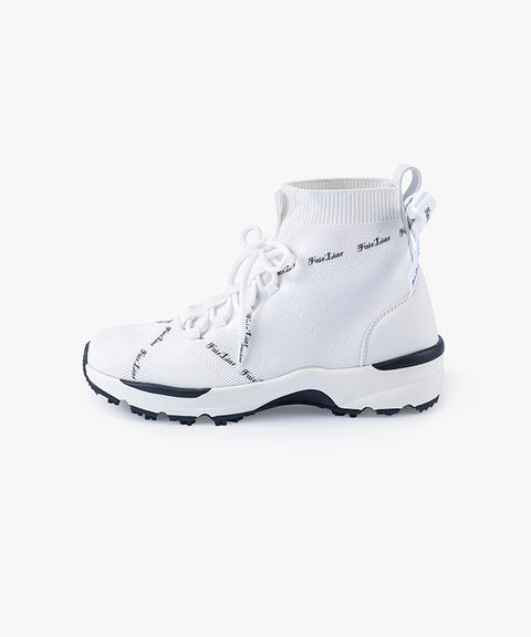 FAIRLIAR Socks High Top Golf Shoes (White)