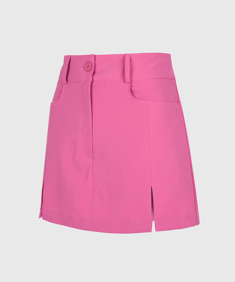 KANDINI Slit Mini Skirt - Pink