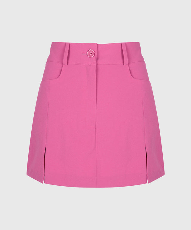 KANDINI Slit Mini Skirt - Pink