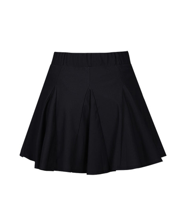 CHUCUCHU Women's Solid Triangle Skirt - Black