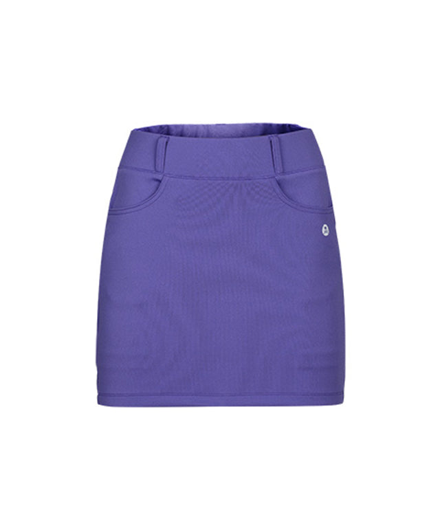 CHUCUCHU Women's Spring Jersey H-Line Skirt - VIOLET