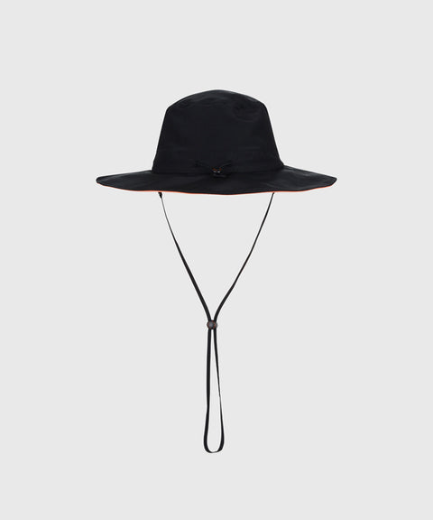 KANDINI String Wide Bucket Hat - Black