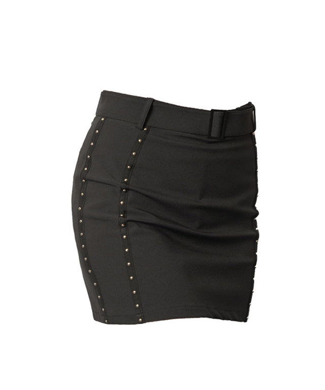 J.Jane Stud H Line Skirt (Black)