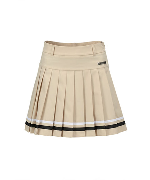 CHUCUCHU Tape Point Skirt - Beige