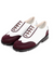 Giclee Women's Under Score Premium Leather Golf Shoes - Burgundy