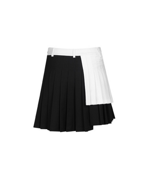 CHUCUCHU Two-Color Double Skirt