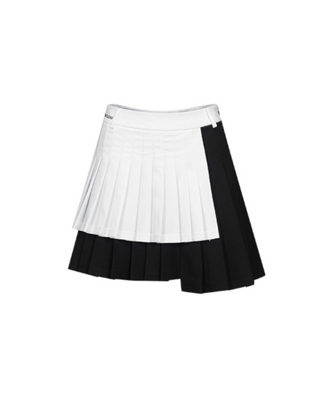 CHUCUCHU Two-Color Double Skirt