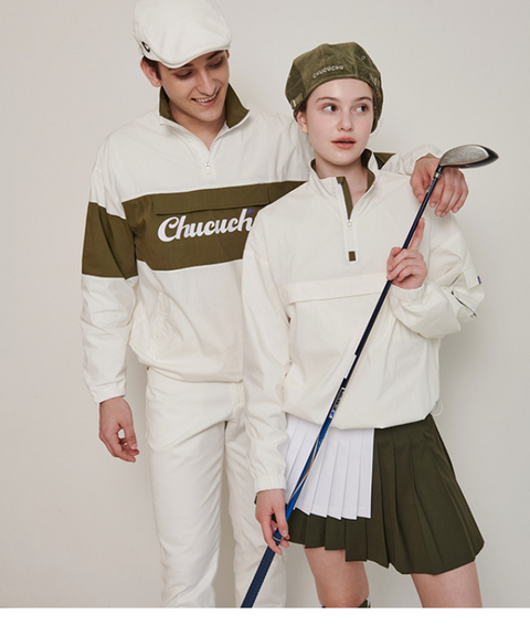 CHUCUCHU Two-Color Double Skirt