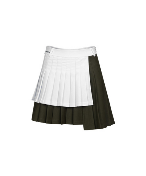 CHUCUCHU Two-Color Double Skirt