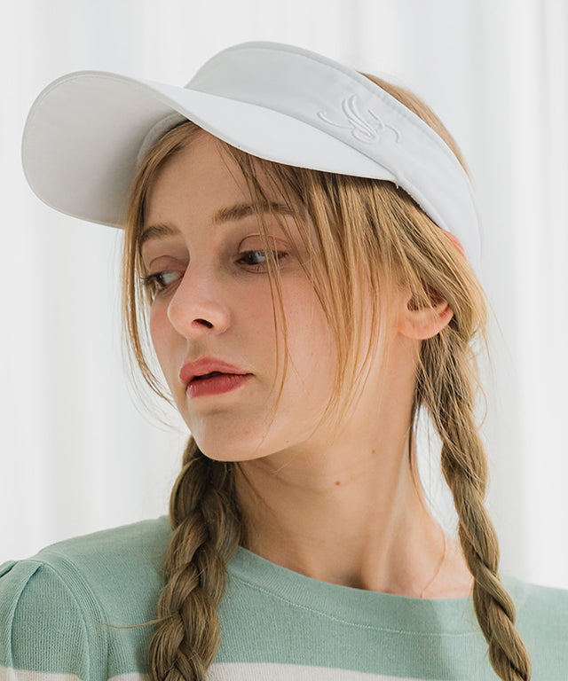 BENECIA 12 Ribbon Visor - Ivory