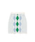 20th Hole Viscose Argyle Women's Knit Banding Skirt - Ivory