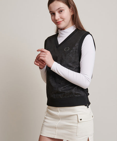 CHUCUCHU Split H-Line Skirt - White