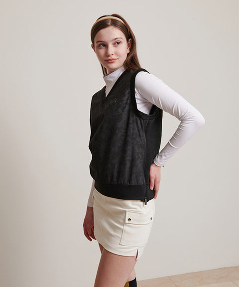 CHUCUCHU Split H-Line Skirt - White