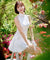 J.Jane Waffle Sleeveless Dress (White)