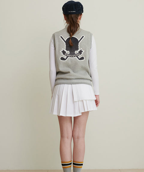 CHUCUCHU Double Pleated Skirt
