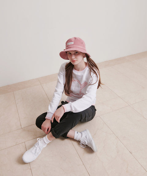 CHUCUCHU Pastel Skull Line Top - White