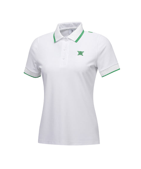 ANEW Golf: Women Back Signature Logo Pique Short T-Shirt