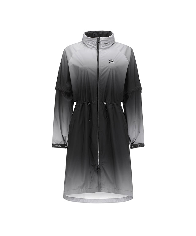 ANEW Golf: Women Gradation Long Rain Jacket - Black