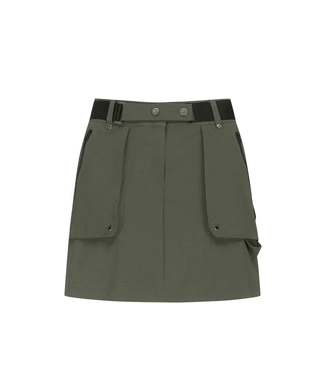 ANEW Golf: Women Out Cago Pocket Skirt - Khaki