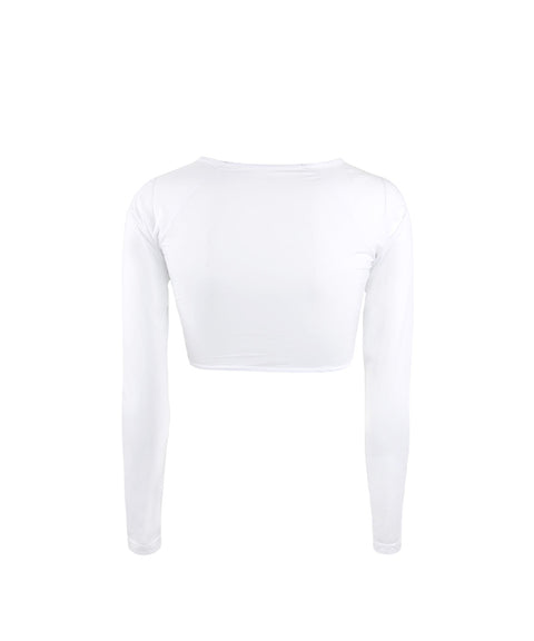 HENRY STUART Women's Bolero Inner T-shirt White