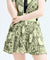 HENRY STUART Women's Layered Pleated Skirt - Yellow Paisley