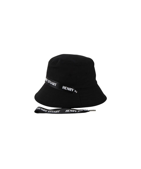 HENRY STUART Women's String Bucket Hat - Black