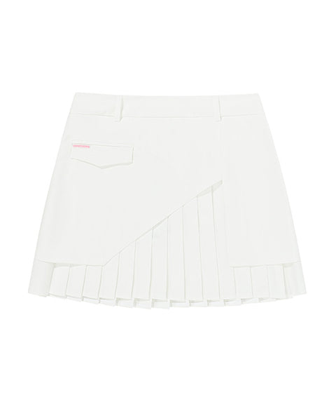 CHUCUCHU Woven Skirt - White