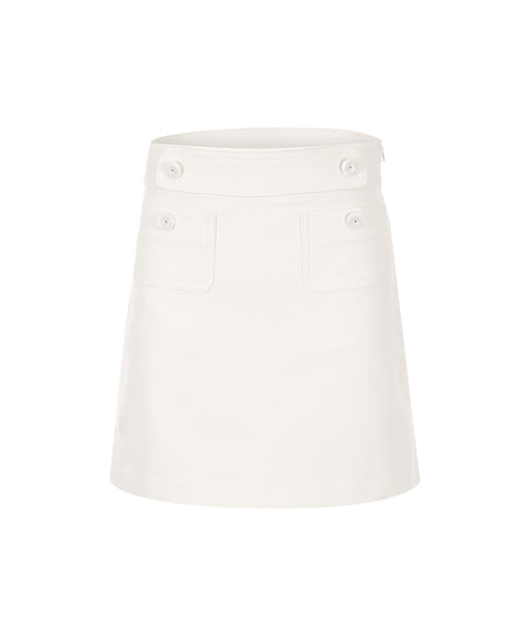 MYCL A-Line Twill Skirt White