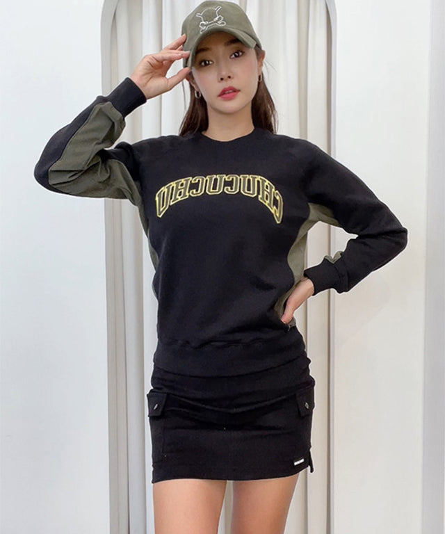 CHUCUCHU Split H-Line Skirt - Black