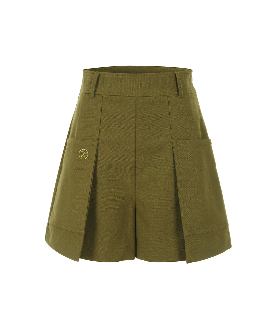 MYCL Big Pocket Culotte Short Pants - Khaki