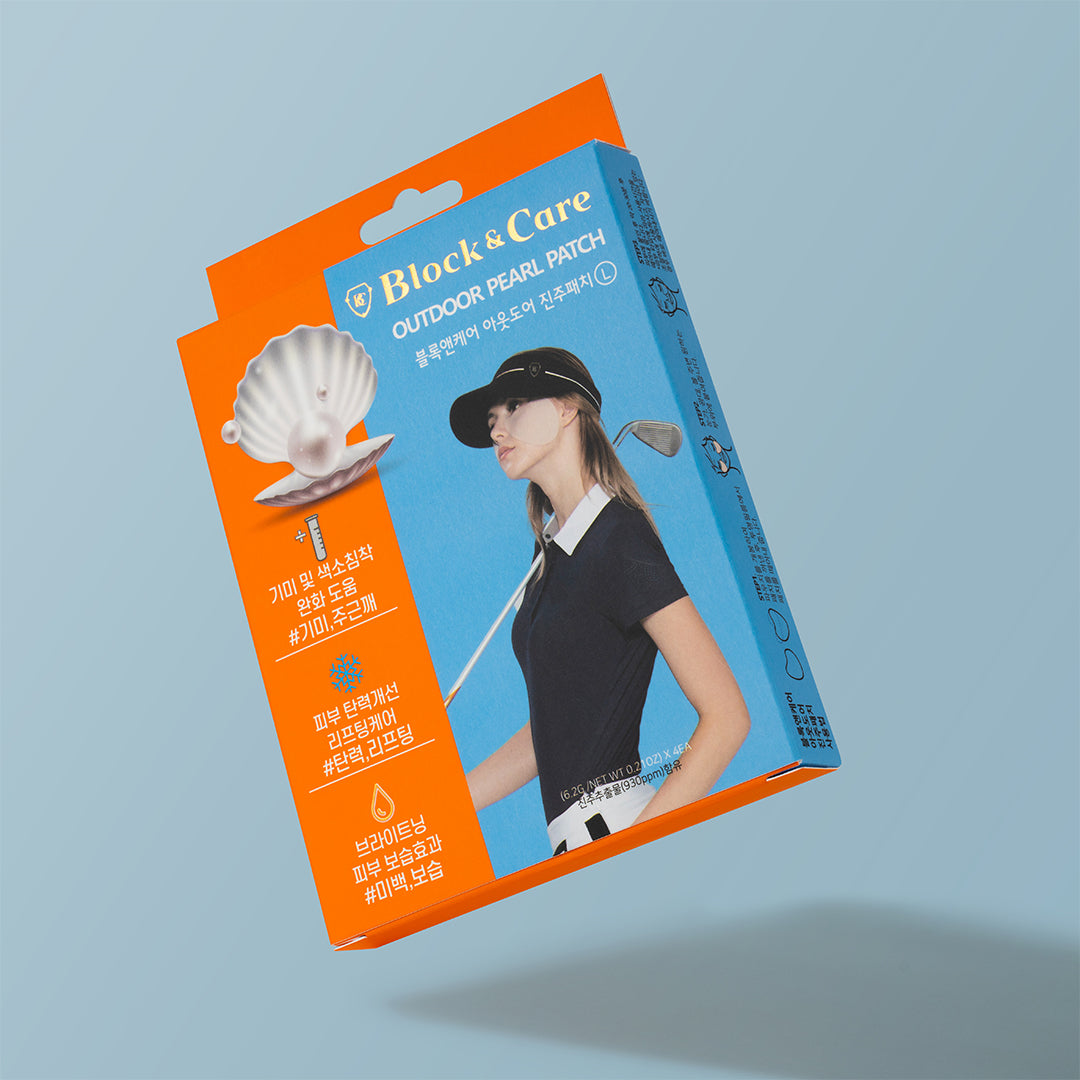 Block & Care Pearl Spot Patch 4 Pieces Set UV Protection UV Sun Sun Face Eye Sun Protection Patch