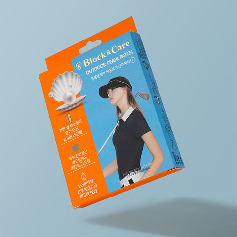 Block & Care Pearl Spot Patch 4 Pieces Set UV Protection UV Sun Sun Face Eye Sun Protection Patch
