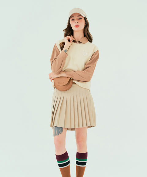 BENECIA 12 Creamy Vest - Beige