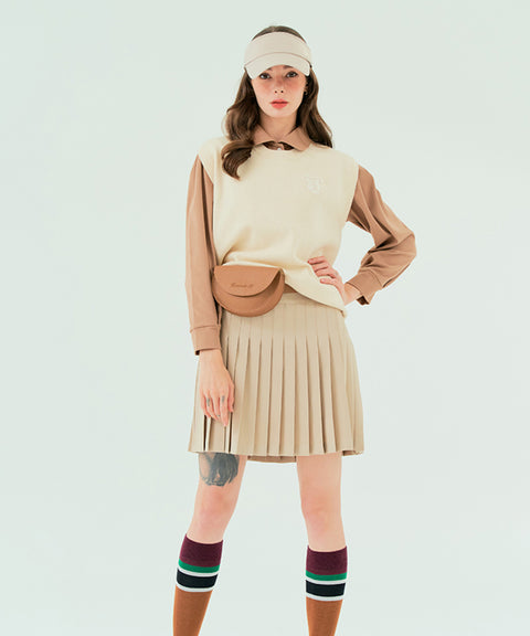 BENECIA 12 Creamy Vest - Beige