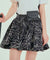 BENECIA 12 Drawing Flared Skirt - Black