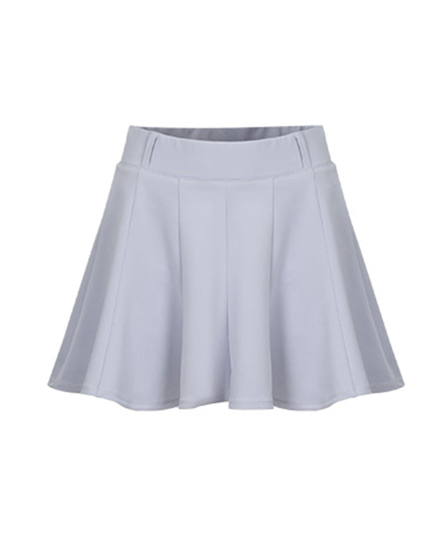 CHUCUCHU Women's Jersey Full Skirt - Light Grey