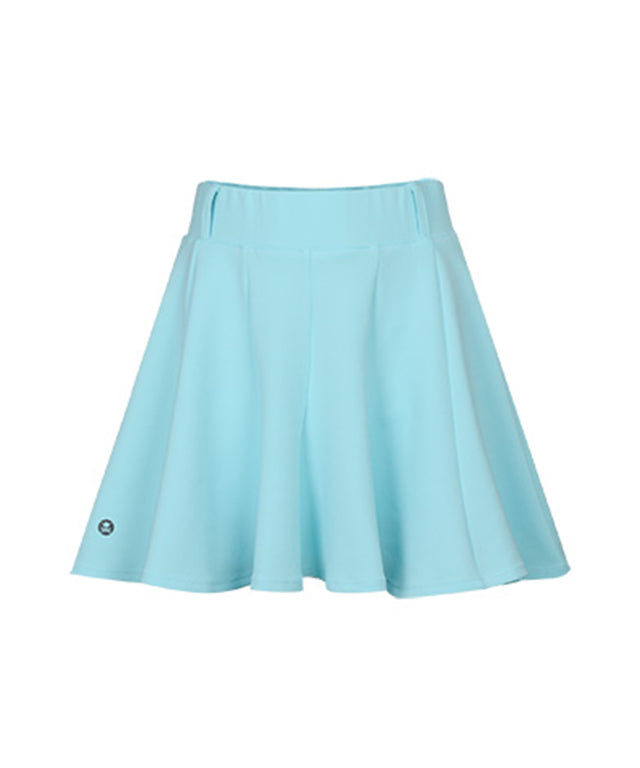 CHUCUCHU Women's Jersey Full Skirt - Sky Blue