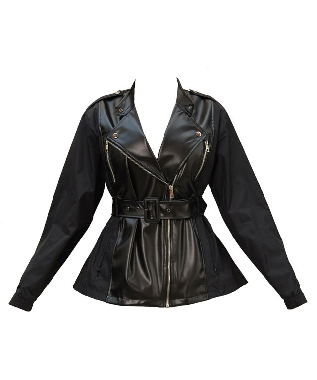 J.Jane Leather Rider Windbreaker