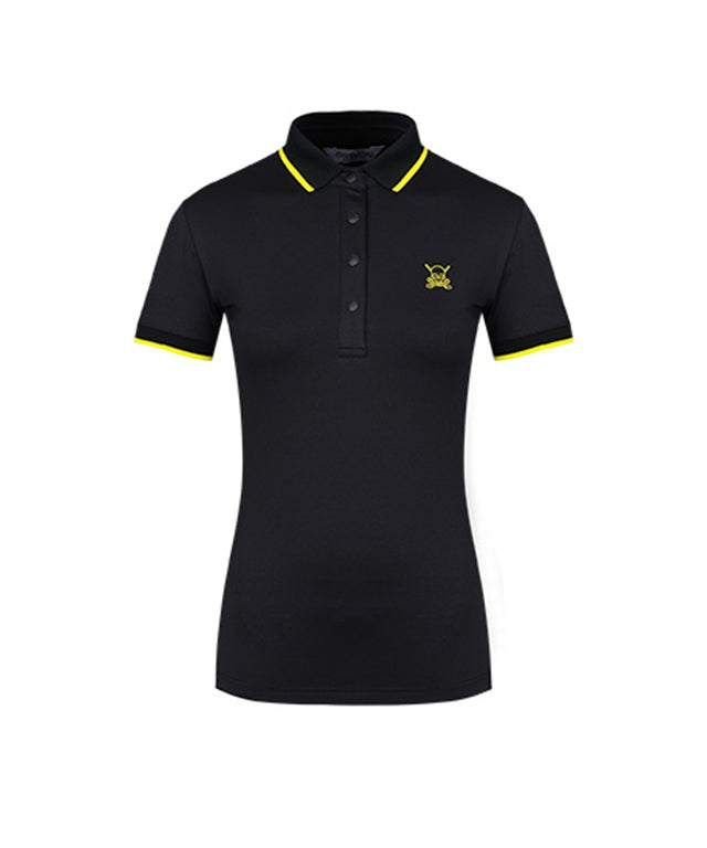 CHUCUCHU Women's Line Point Top - Black