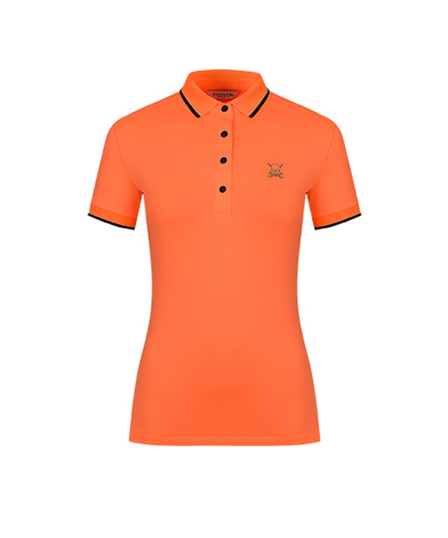 CHUCUCHU Women's Line Point Top - Orange