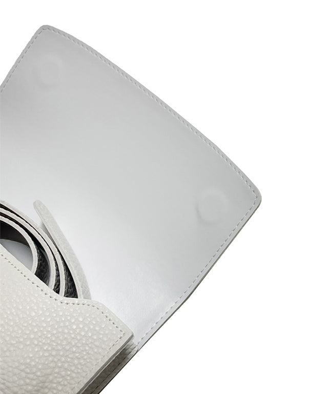 BENECIA 12 Logo Wide Magnet Hip Sack - White