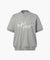 KUME STUDIO (MEN) Oversized Silket Half Sleeve Sweatshirt - Melange Gray