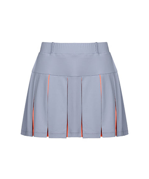 CHUCUCHU Women's Mesh Dual Skirt - Grey