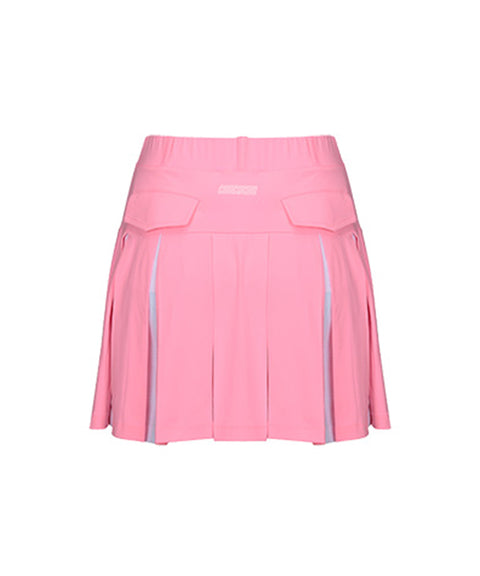 [Warehouse Sale] CHUCUCHU Women's Mesh Dual Skirt - Pink